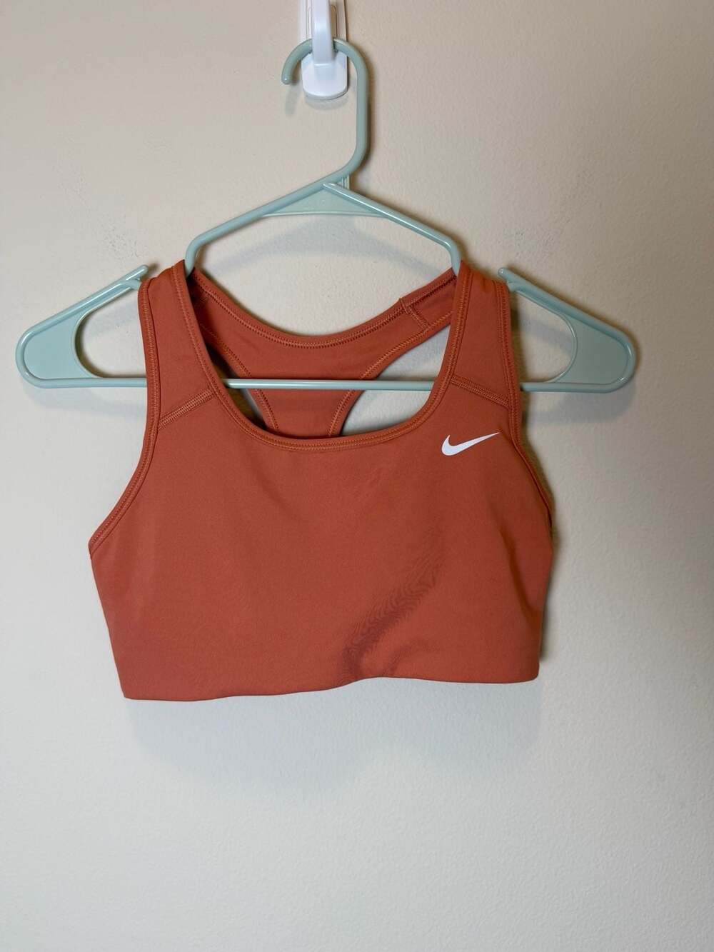 Nike Dri-FIT Swoosh Sports Bra Size S Orange